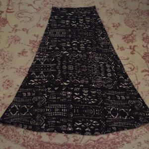 Aztec Printed Maxi Skirt